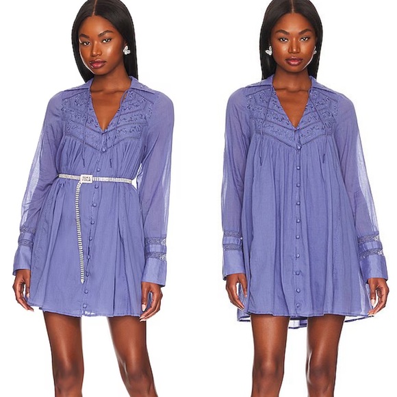 💫Free People Haddie Solid Mini Dress✨ Brand New✨ - Picture 9 of 9
